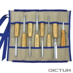 Jeu De Ciseaux De Sculpture Pfeil, Frêne, 8 Pièces