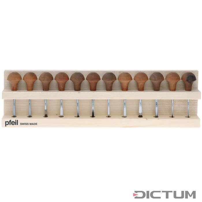 Jeu De Ciseaux De Sculpture Pour Bois Et Linoléum Pfeil, 12 Pièces
