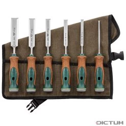 Jeu De Ciseaux à Bois Stubai, 3K Kork-pro, 6 Pcs, Dans Une Sacoche Enr. Coton