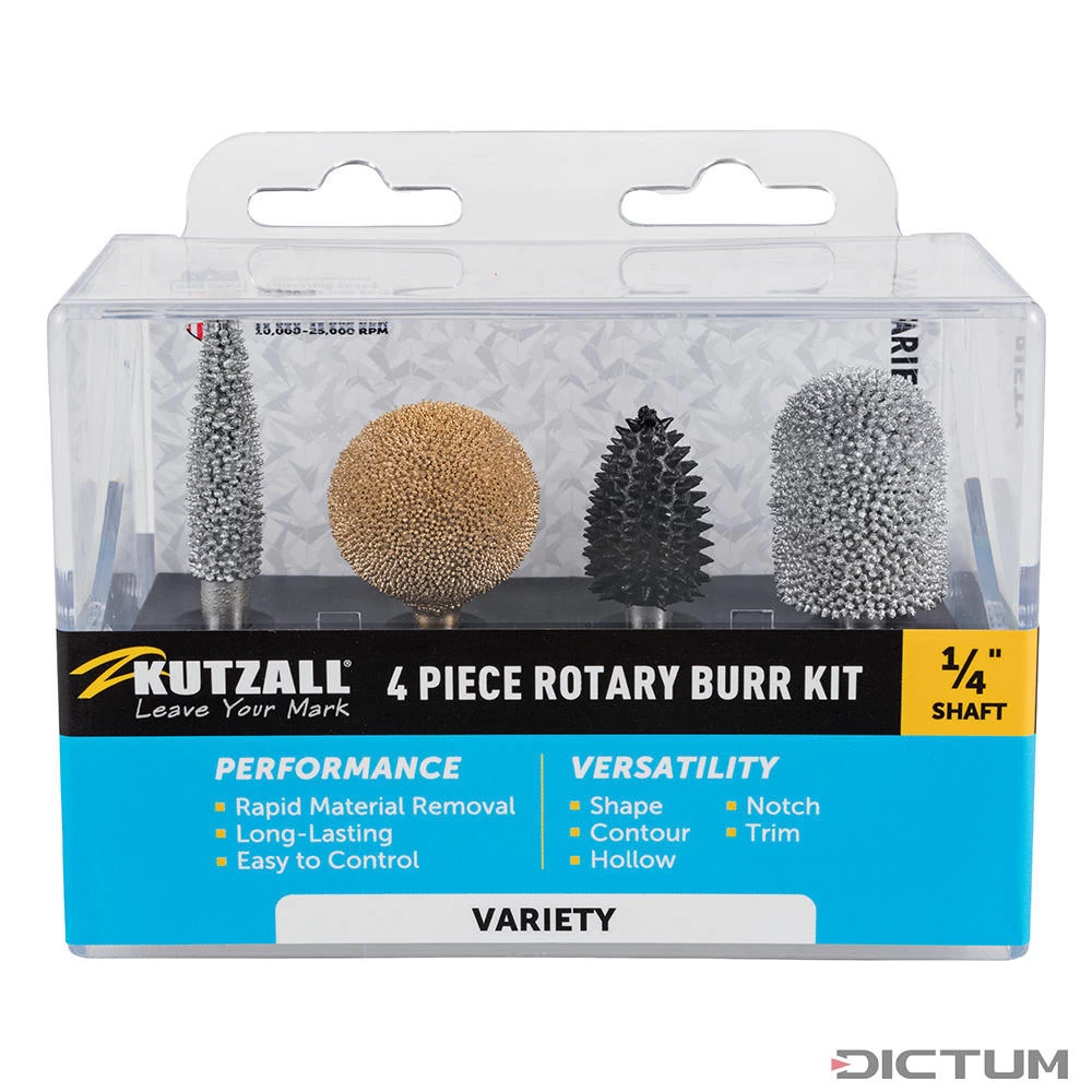 Jeu De Fraises à Râper Kutzall, Variety, Ø Tige 6,35 Mm – Image 2