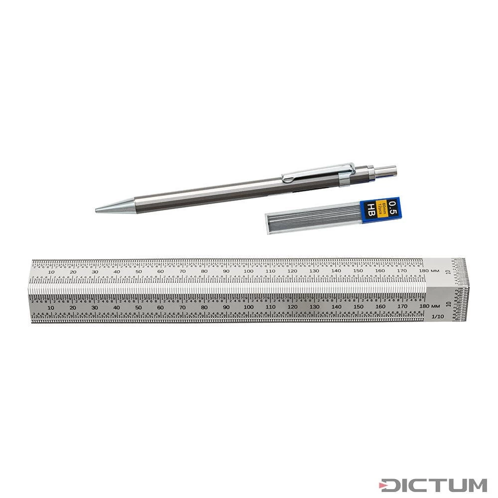 Règle à Tracer De Précision Coudée Hattori, 180 Mm