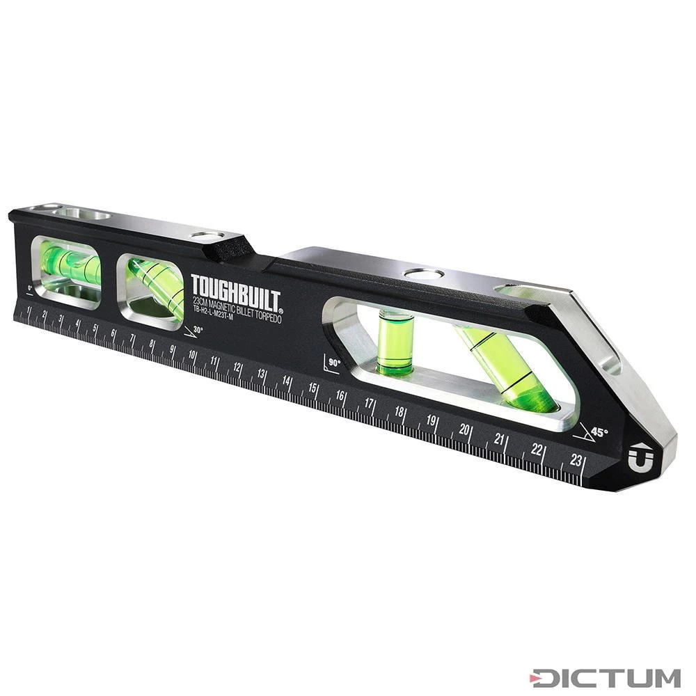 Niveau à Bulle Magnétique ToughBuilt Torpedo, 23 Cm 3 Niveau à Bulle Magnétique ToughBuilt Torpedo, 23 Cm