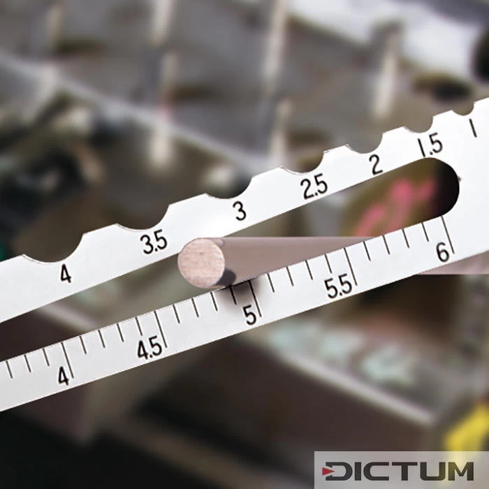 Calibre De Contrôle De Diamètre Et De Rayon Shinwa, Rayons De 0,5 à 7 Mm – Image 4