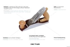 DICTUM Jointer Plane No. 7, Japanese Blade -Silky Boutique bankhobel igel 01 I WE 8 DICTUM Raubank Nr 7 WZ jpg