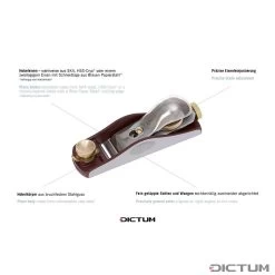 Rabot De Poche DICTUM, 12°, Acier SK4 9 Rabot De Poche DICTUM, 12°, Acier SK4 -Silky Boutique blockhobel igel 01 I WE 8 DICTUM Taschenhobel WZ jpg